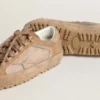 Super-Star Ski pour homme en daim Dolmias et caramel, avec étoile et languette au talon en nubuck marbré