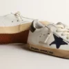 Super-Star Young en cuir nappa avec une étoile imprimée et une languette de talon noire