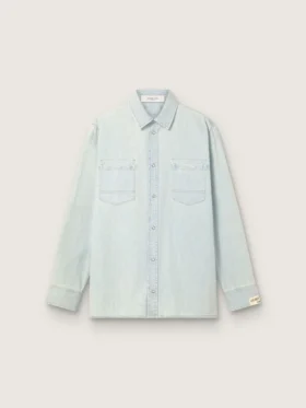 Surchemise pour homme en denim bleu clair