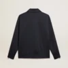 Sweat-shirt bleu foncé avec bande blanche et étoiles bleues contrastantes