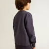 Sweat-shirt bleu-violet avec inscription « golden goose » sur le devant