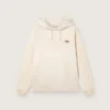 Sweat-shirt à capuche unisexe Star en coton blanc avec logo imprimé