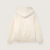 Sweat-shirt à capuche unisexe Star en coton blanc avec logo imprimé