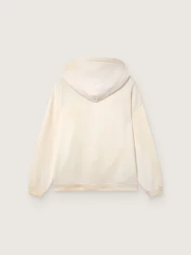 Sweat-shirt à capuche unisexe Star en coton blanc avec logo imprimé