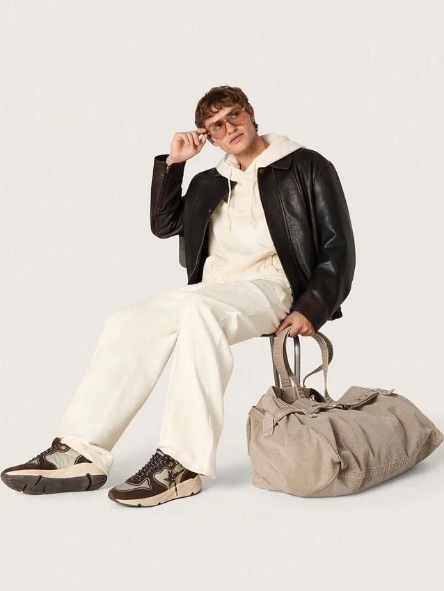 Sweat-shirt à capuche unisexe Star en coton blanc avec logo imprimé