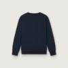Sweat-shirt à col rond Journey pour garçons en coton bleu marine avec imprimé mascotte