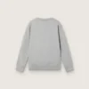 Sweat-shirt à col rond Journey pour garçons en coton gris chiné avec imprimé mascotte
