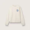 Sweat-shirt Cream LTD avec écusson brodé