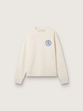 Sweat-shirt Cream LTD avec écusson brodé