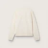 Sweat-shirt Cream LTD avec écusson brodé