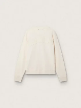 Sweat-shirt Cream LTD avec écusson brodé