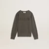Sweat-shirt gris pour enfant avec logo en relief