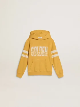 Sweat-shirt jaune pour enfant avec imprimé vintage