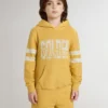 Sweat-shirt jaune pour enfant avec imprimé vintage