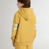 Sweat-shirt jaune pour enfant avec imprimé vintage