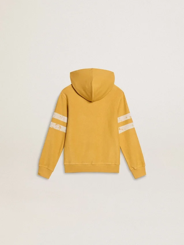 Sweat-shirt jaune pour enfant avec imprimé vintage
