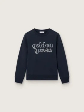 Sweat-shirt Journey pour garçon en mélange de coton bleu avec logo contrasté