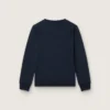 Sweat-shirt Journey pour garçon en mélange de coton bleu avec logo contrasté