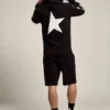 Sweat-shirt noir de la Star Collection avec des étoiles blanches contrastantes