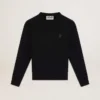 Sweat-shirt noir de la Star Collection avec une étoile ton sur ton sur le devant