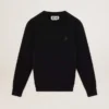 Sweat-shirt noir de la Star Collection avec une étoile ton sur ton sur le devant