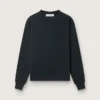 Sweat-shirt noir délavé avec logo inversé dans le dos - Collection Jersey Capsule