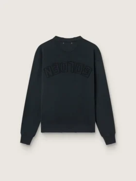 Sweat-shirt noir délavé avec logo inversé dans le dos – Collection Jersey Capsule