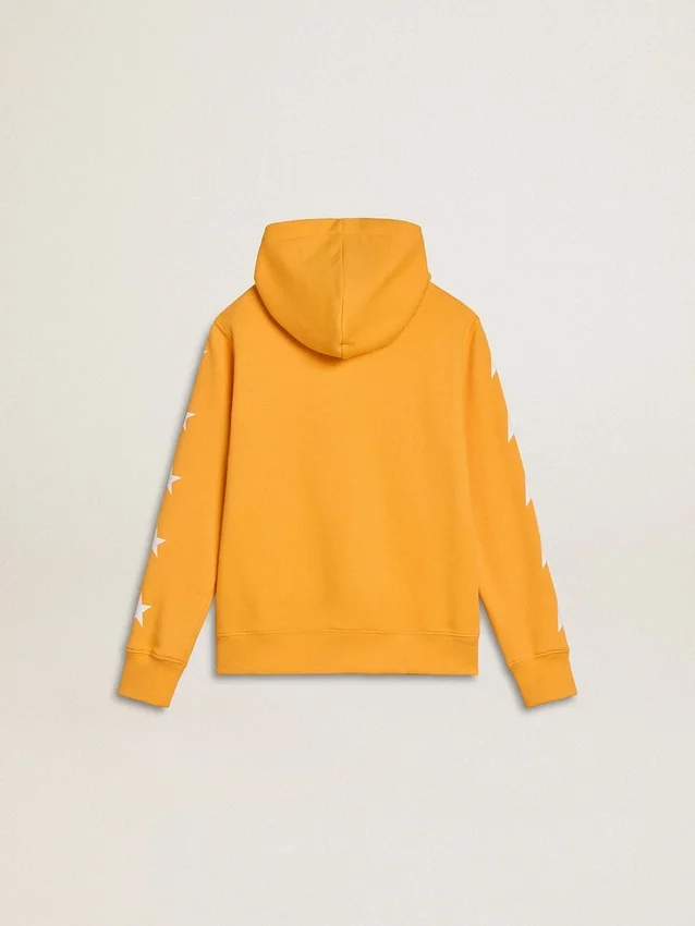 Sweat-shirt orange pour garçons avec fermeture à glissière