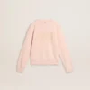 Sweat-shirt rose pour filles avec inscription rose sur le devant