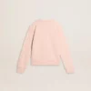 Sweat-shirt rose pour filles avec inscription rose sur le devant