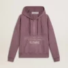 Sweat-shirt unisexe en coton mauve avec imprimé sur le devant
