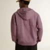 Sweat-shirt unisexe en coton mauve avec imprimé sur le devant