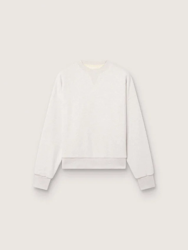 Sweat-shirt unisexe Star en coton gris avec broderies et cristaux