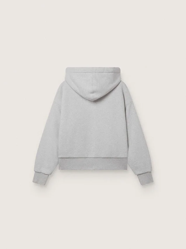 Sweat-shirt unisexe Star en coton gris chiné
