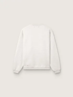 Sweat-shirt unisexe « Star » en coton gris chiné avec broderie « Star »