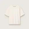 T-shirt blanc vieilli avec logo inversé dans le dos - Jersey Capsule