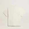 T-shirt blanc vieilli avec logo inversé dans le dos - Jersey Capsule