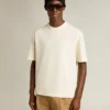 T-shirt blanc vieilli avec logo inversé dans le dos - Jersey Capsule