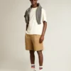 T-shirt blanc vieilli avec logo inversé dans le dos - Jersey Capsule