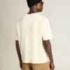 T-shirt blanc vieilli avec logo inversé dans le dos - Jersey Capsule