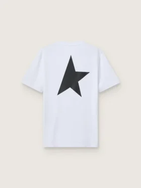 T-shirt de la collection Star Collection avec logo et étoile noirs contrastés