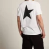 T-shirt de la collection Star Collection avec logo et étoile noirs contrastés