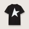 T-shirt de la Star Collection avec logo et étoile blancs contrastés