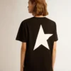 T-shirt de la Star Collection avec logo et étoile blancs contrastés