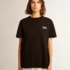 T-shirt de la Star Collection avec logo et étoile blancs contrastés