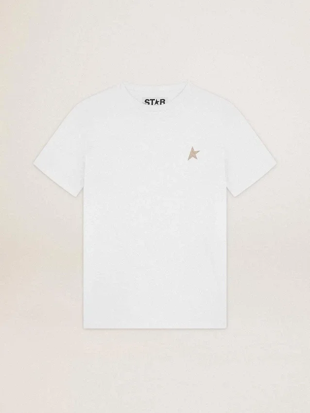 T-shirt de la Star Collection avec une étoile en paillettes dorées sur le devant