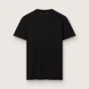 Chemise pour femme à la coupe classique et effet vieilli, noir