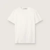 T-shirt femme à la coupe classique et effet vieilli, de couleur blanche