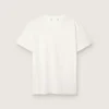 T-shirt femme à la coupe classique et effet vieilli, de couleur blanche
