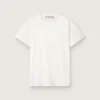 T-shirt femme slim-fit effet vieilli, blanc